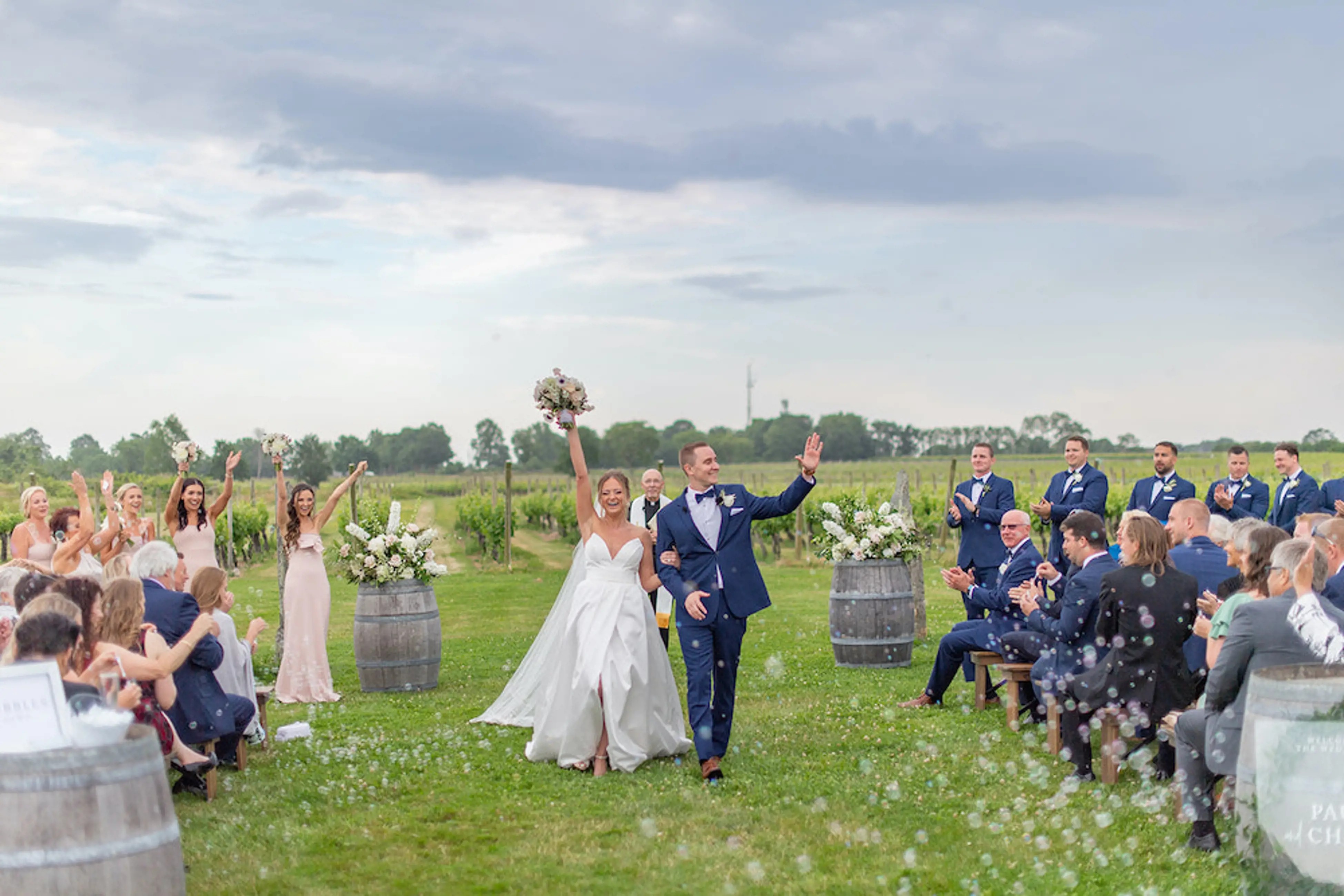 Paula&#39;s Outdoor Vineyard Wedding in RI. Desktop Image