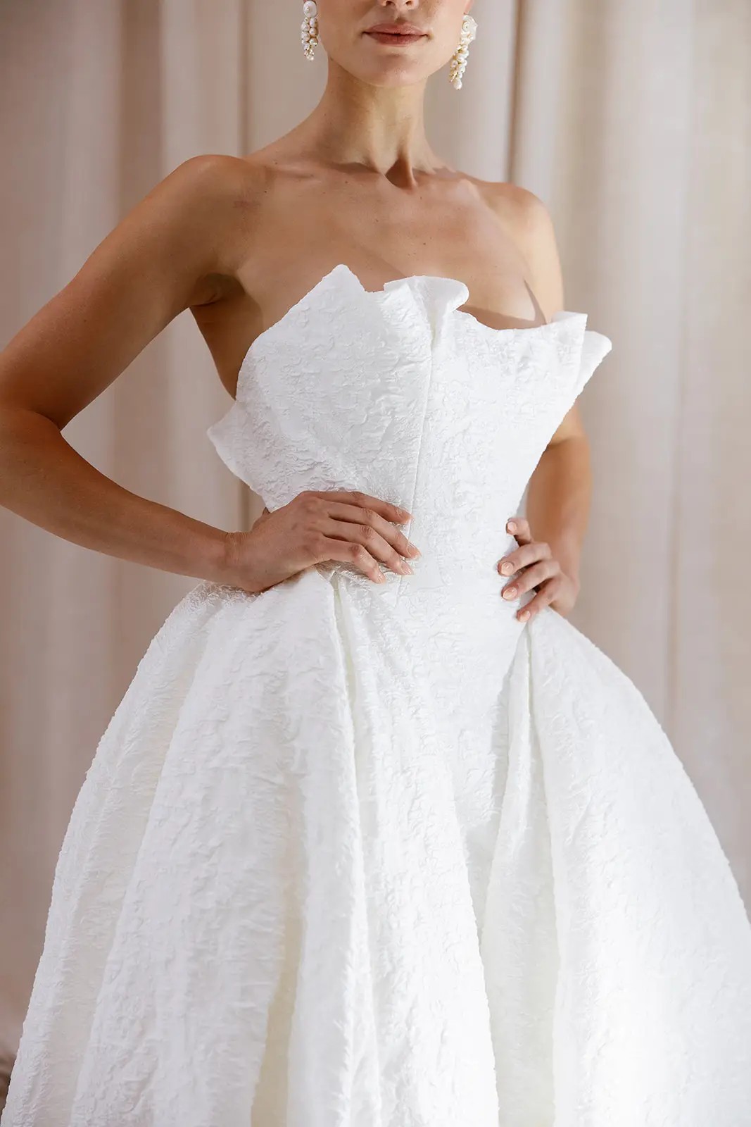 Justin Alexander Signature Dropped Waist Wedding gown