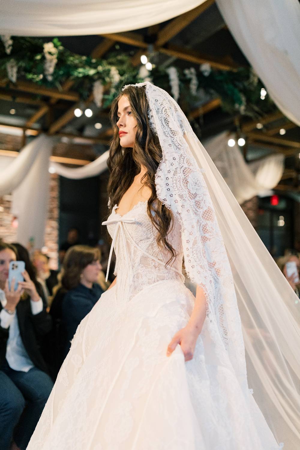 mantilla bridal veil by hayley paige
