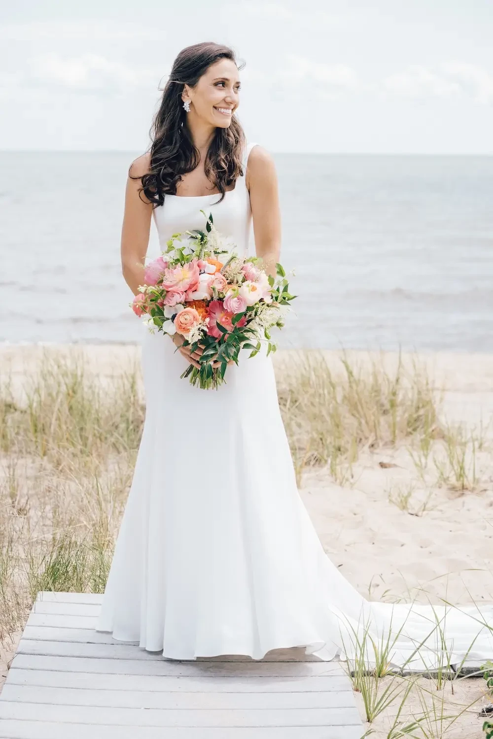 Chrissy's Simple Chic Beach Wedding in Connecticut Image