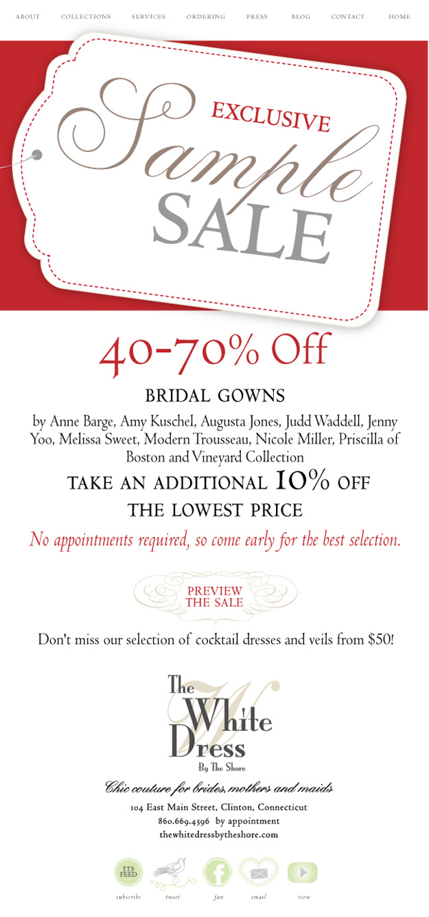 July 16th: Sample Sale!. Desktop Image
