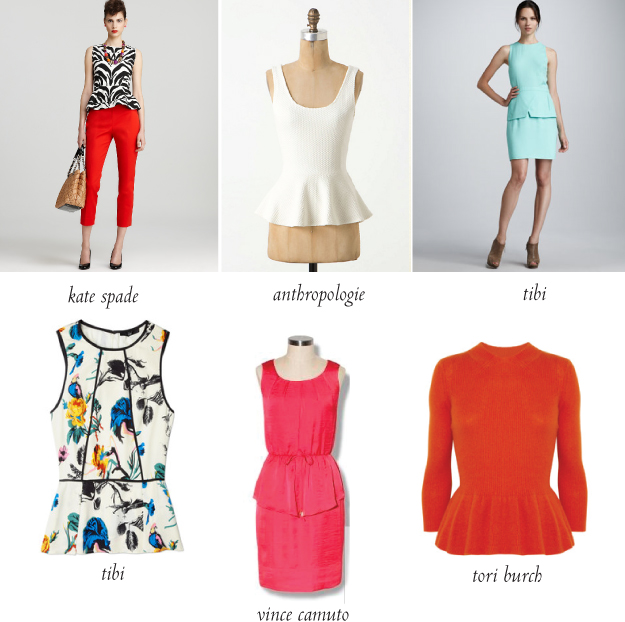 What We&#39;re Loving: Peplums. Desktop Image