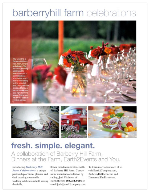 Earth 2 Events and Dinners at the Farm . Desktop Image