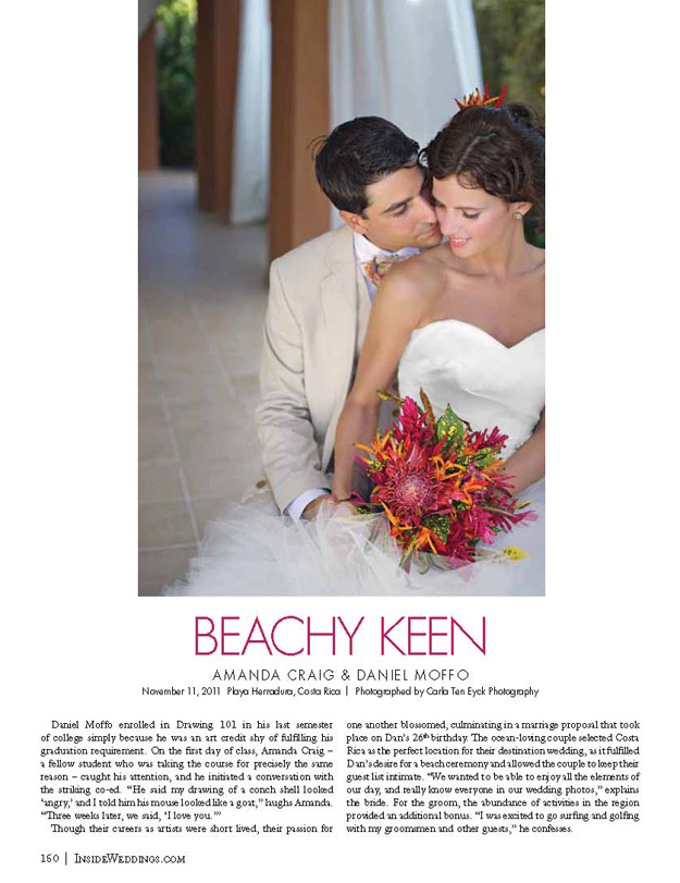 As Seen In: Inside Weddings with Carla Ten Eyck . Desktop Image