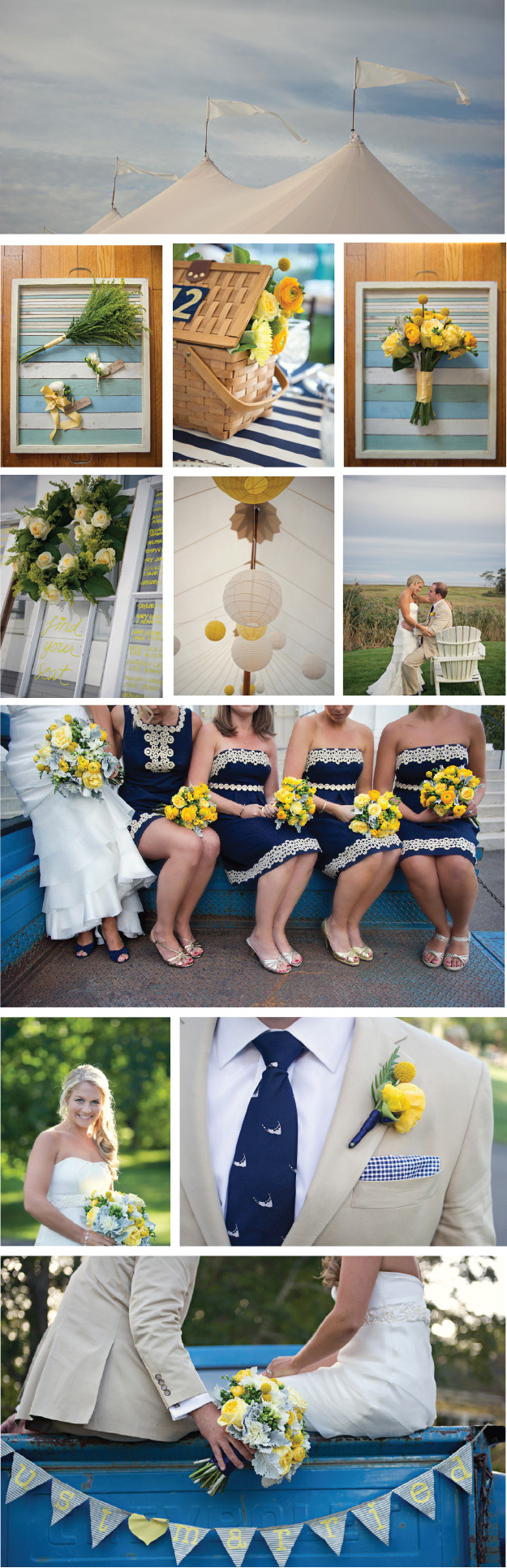 Wedding We Love: Classic Shoreline Nuptials. Desktop Image