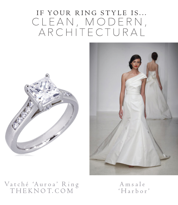 How Engagement Ring Style Determines Gown Choice.... Desktop Image