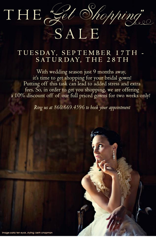 September 17-28: The &quot;Get Shopping&quot; Sale. Desktop Image