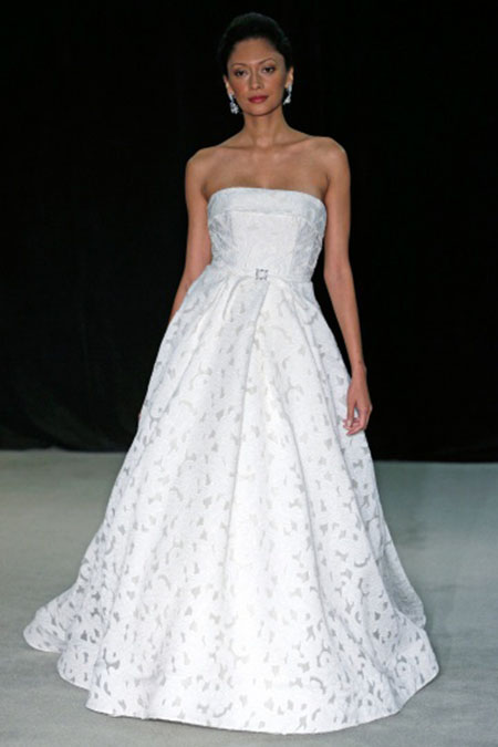 Gown by Anne Barge | Image from Martha Stewart Weddings