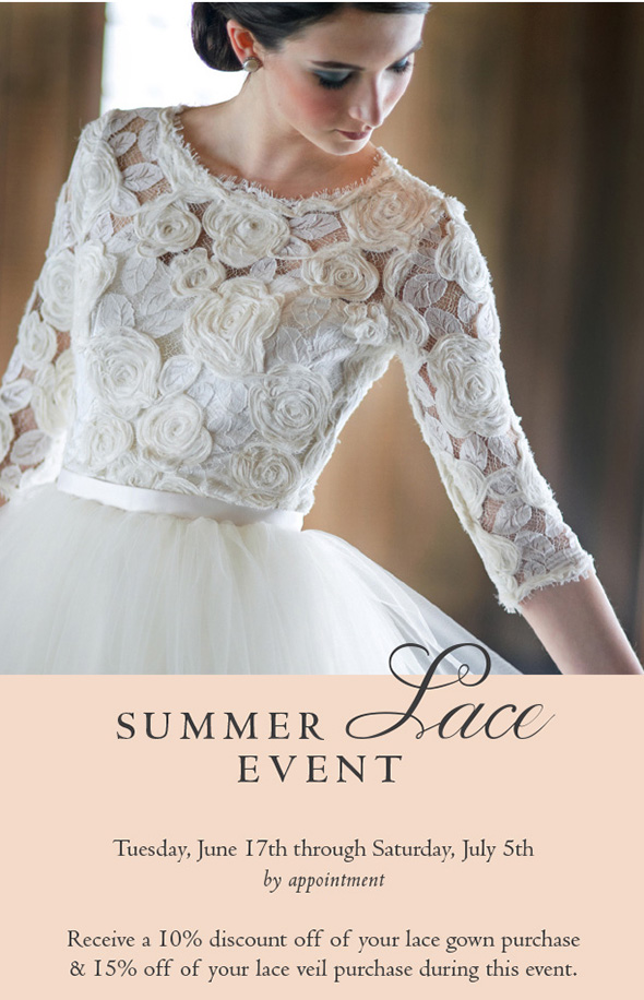 June 17-July 5th: Summer Lace Event. Desktop Image