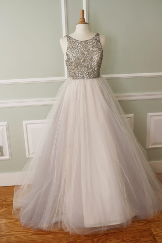 Custom beaded Hayley Paige Dori beaded gown sample!. Desktop Image