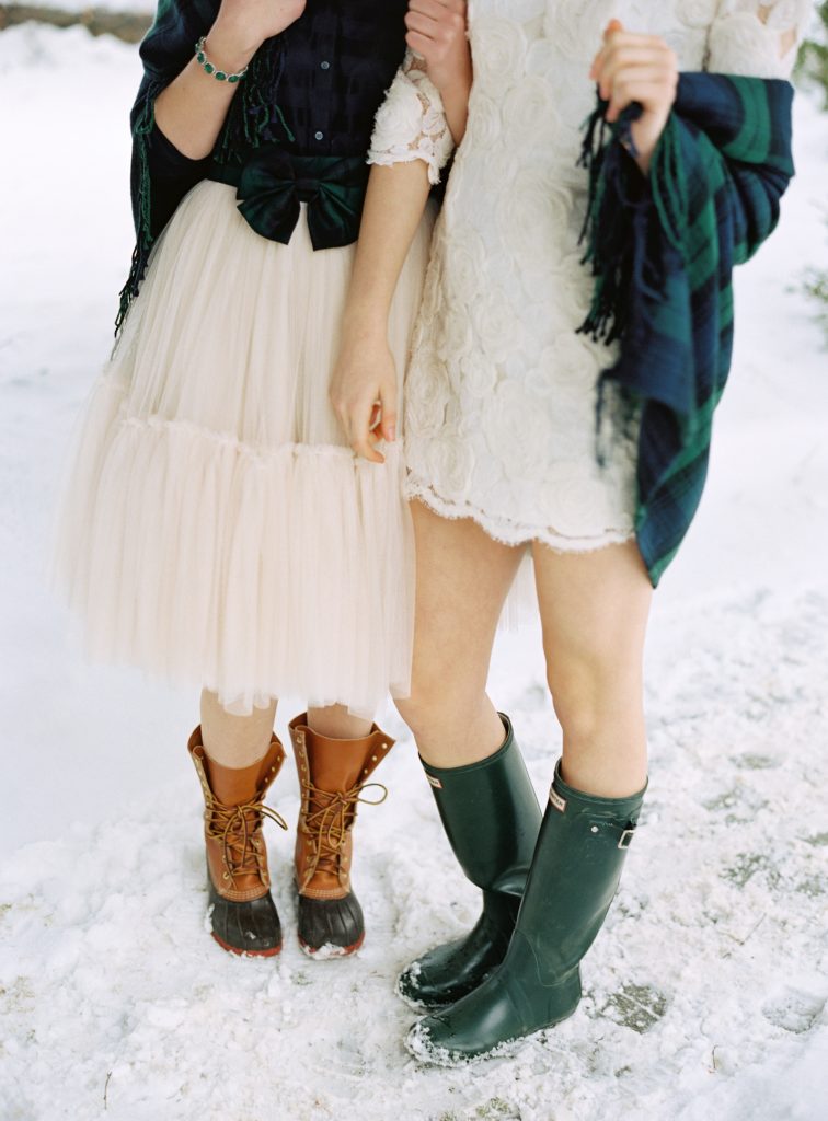 Classic Preppy Fall & Winter Plaid Wedding Inspiration 