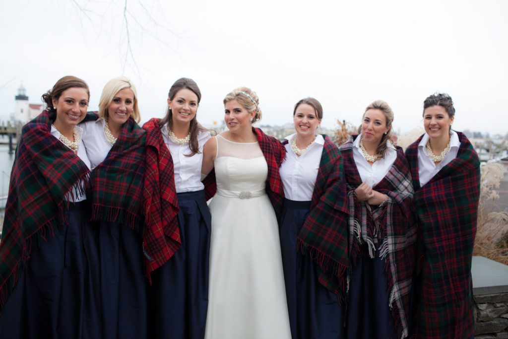 Classic Preppy Fall & Winter Plaid Wedding Inspiration 
