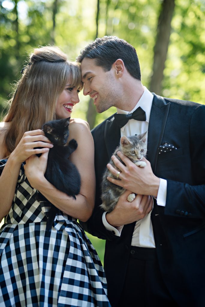Black and White Wedding Editorial Shoot at The Copper Beach Inn