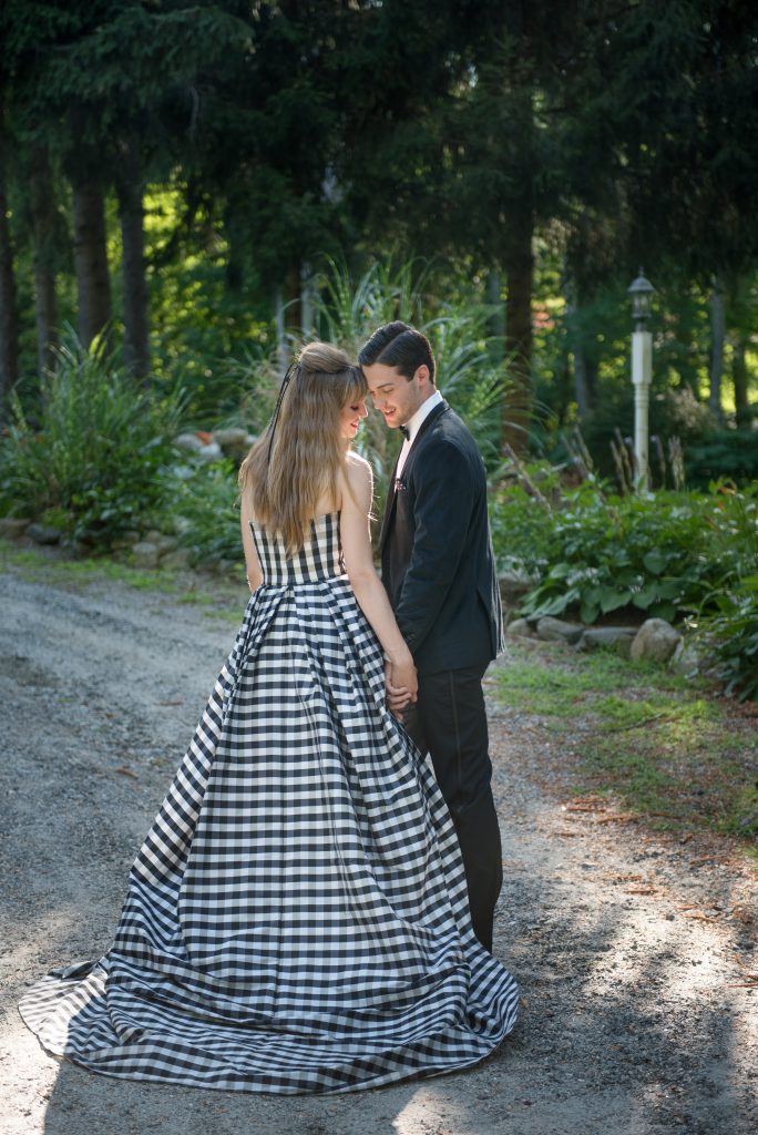 Black and White Wedding Editorial Shoot at The Copper Beach Inn