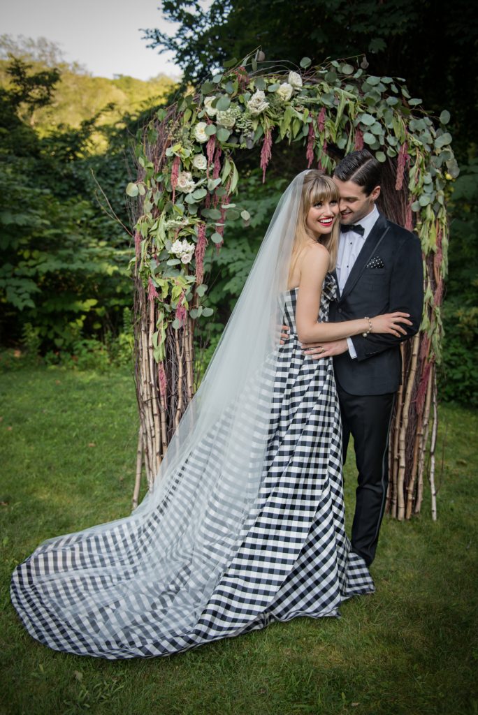 Black and White Wedding Editorial Shoot at The Copper Beach Inn