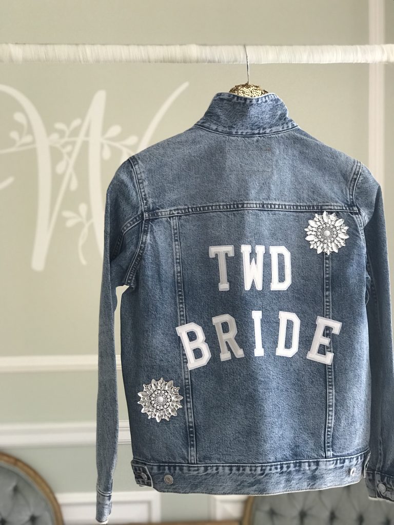 Custom Bridal Denim Jackets. Desktop Image