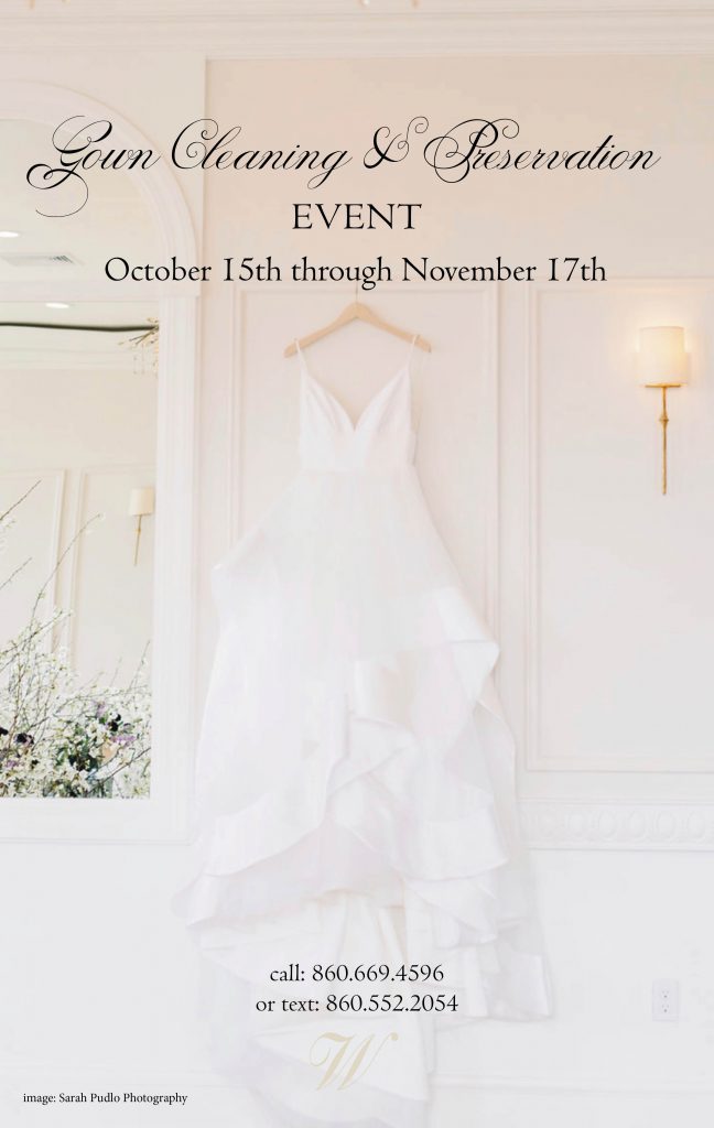 Gown Cleaning and Preservation Event. Desktop Image