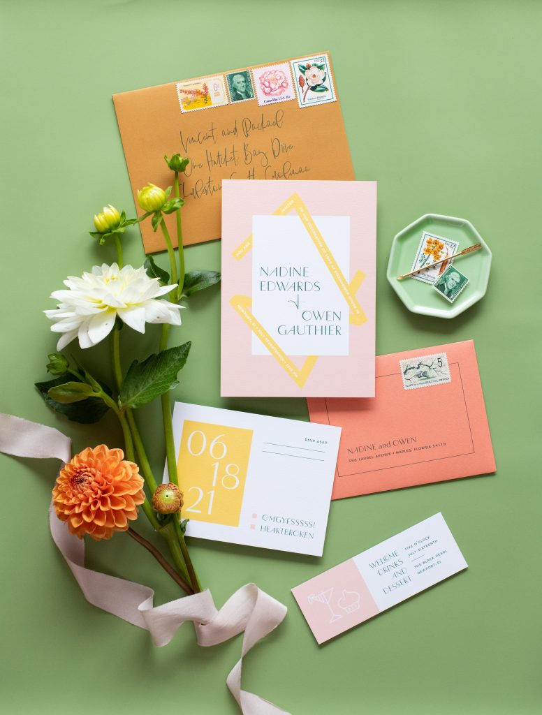 Preppy Newport Wedding Photoshoot: Bliss Celebrations Feature. Desktop Image