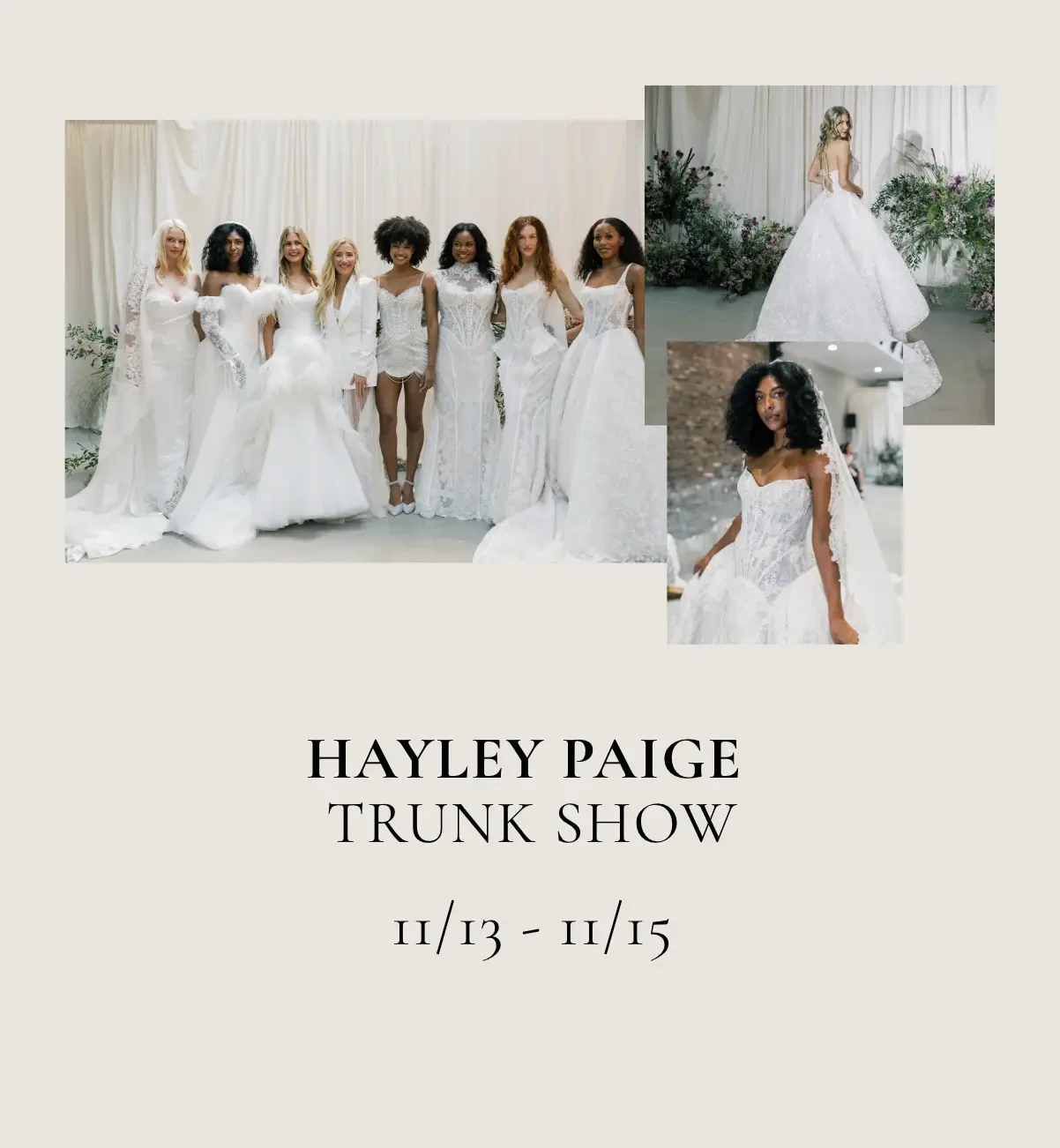 Hayley Paige Trunk Show