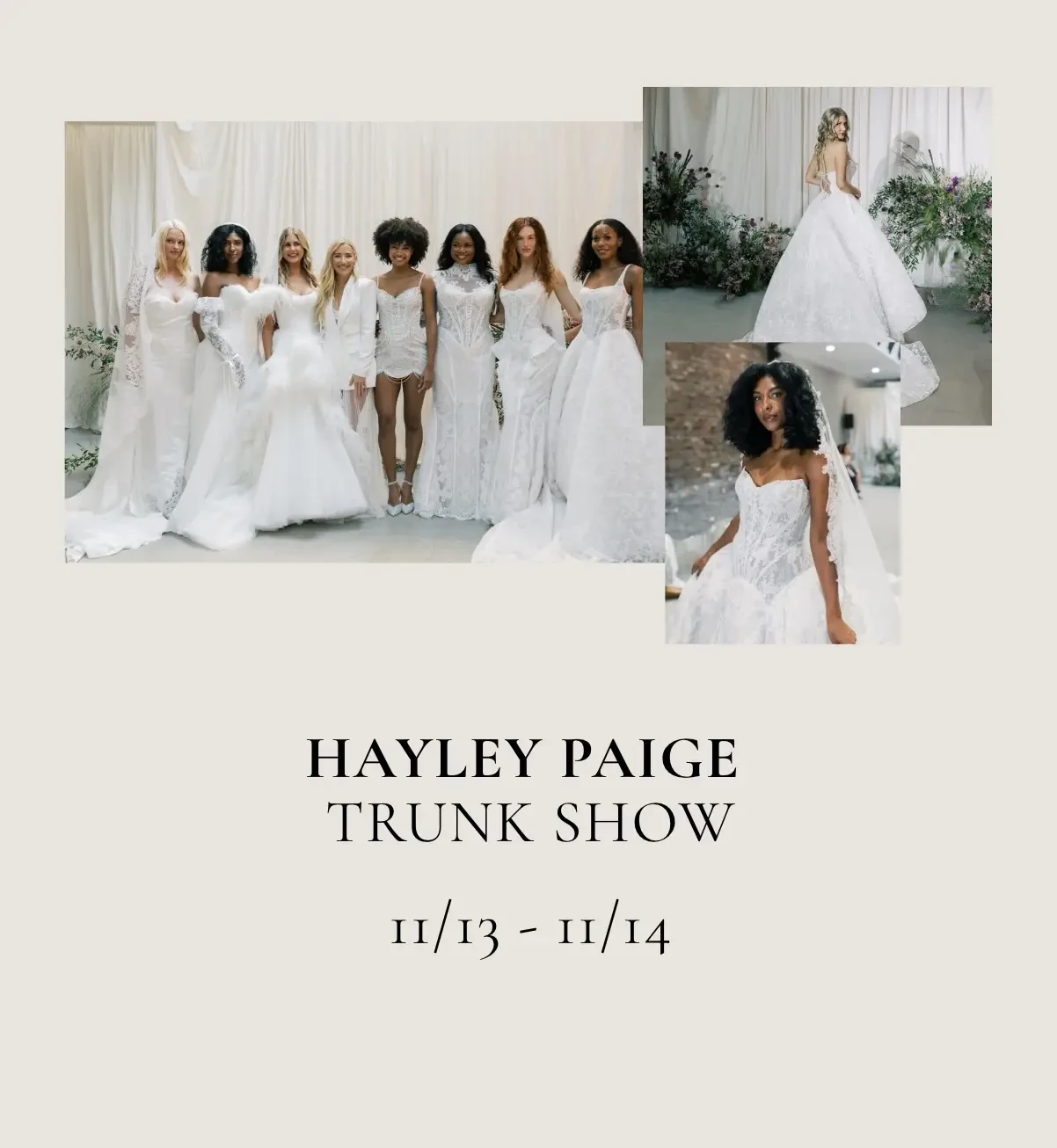 Hayley Paige Trunk Show