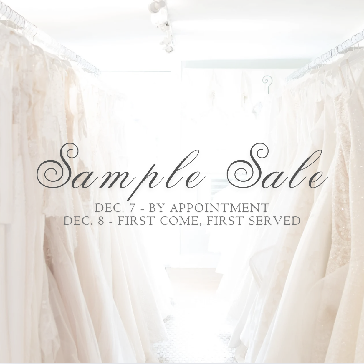 Annual End of the Year Sample Sale Main Image