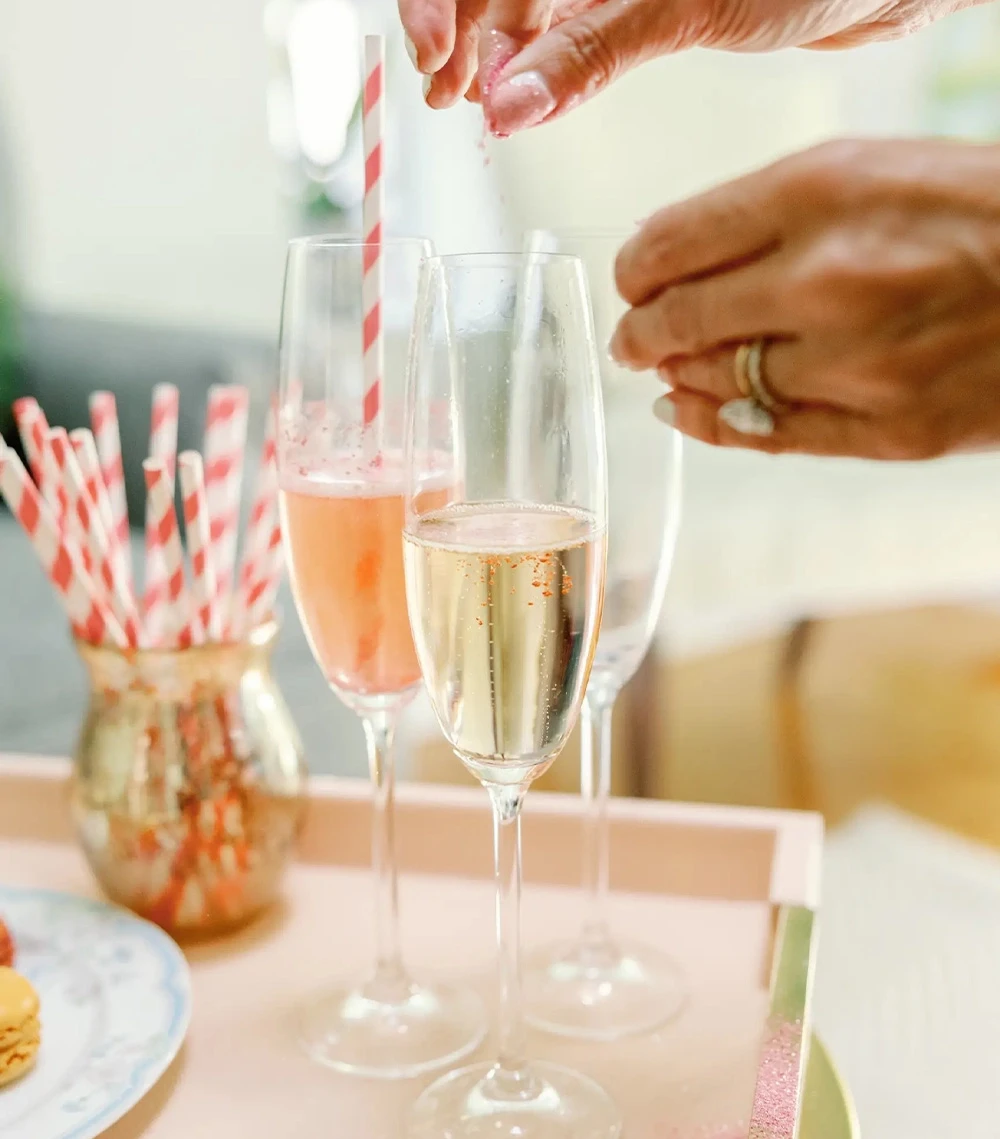 Model wearing a bridal white gown
