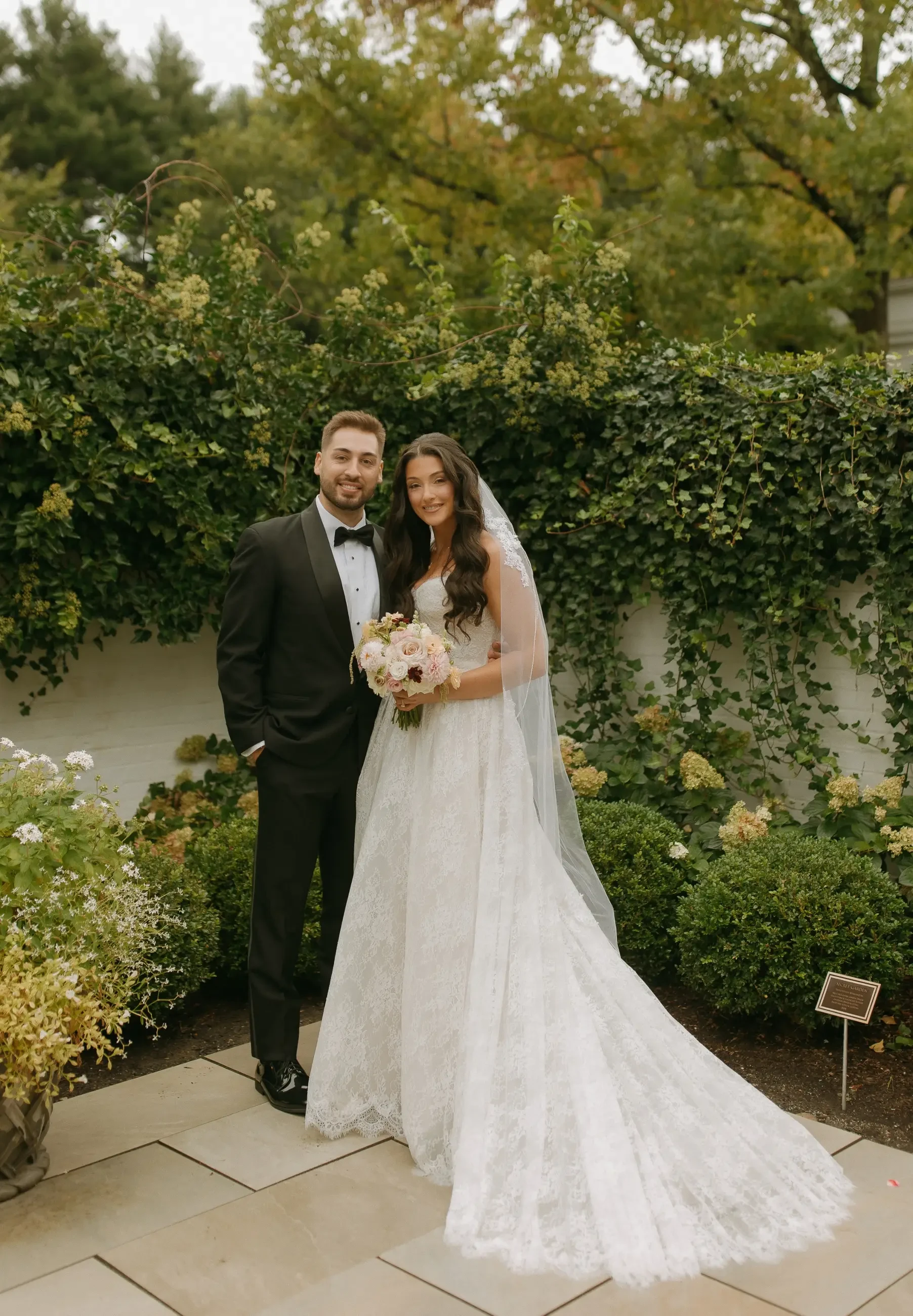 Real Bride in Locket wedding dress