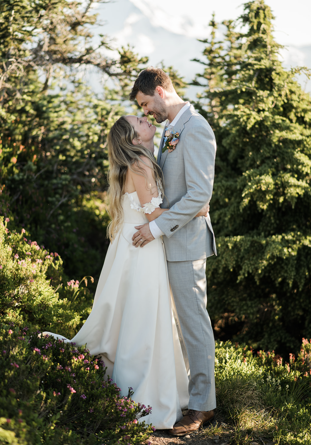 White Dress by the Shore Real Bride