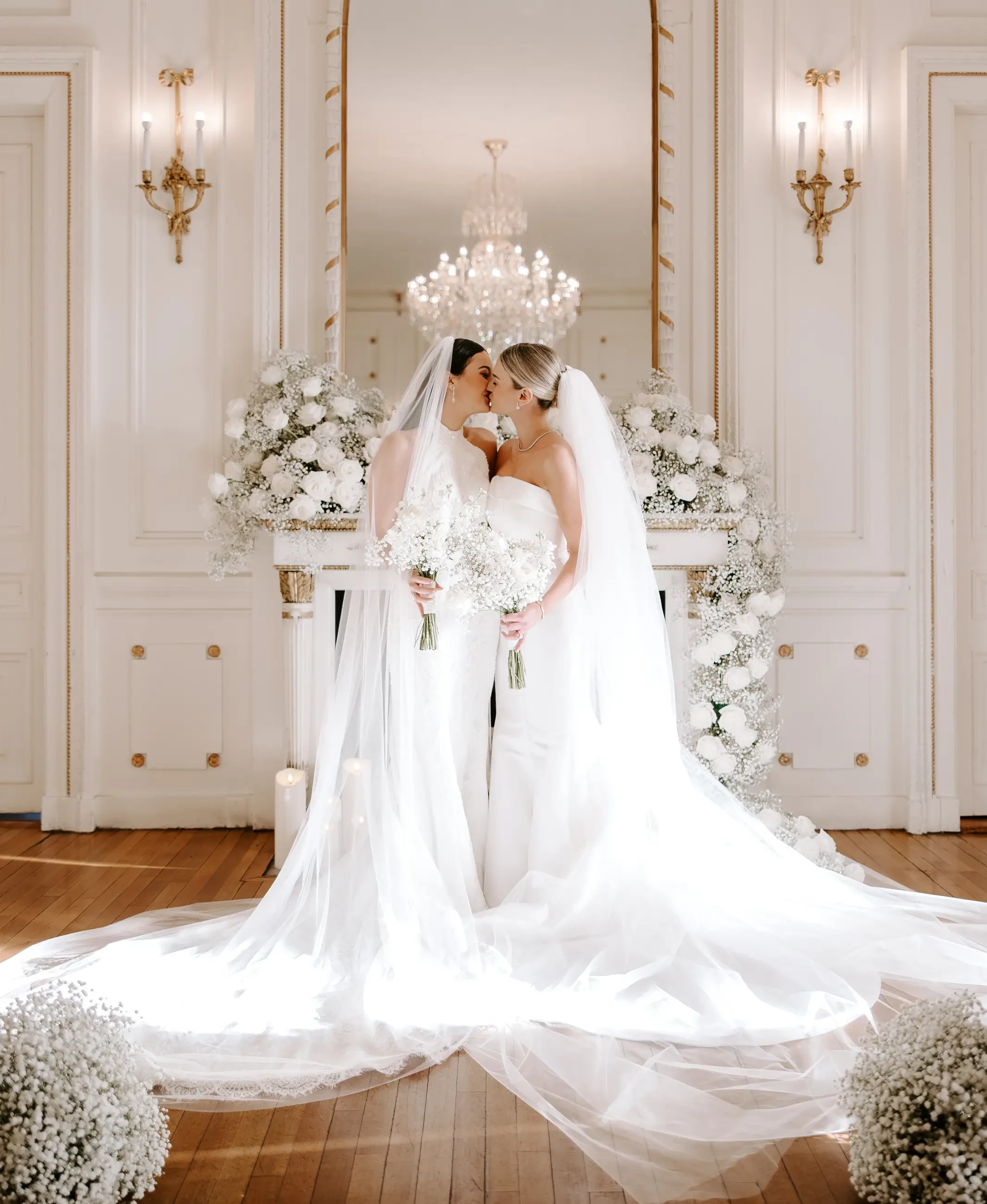 White Dress by the Shore Real Bride Image