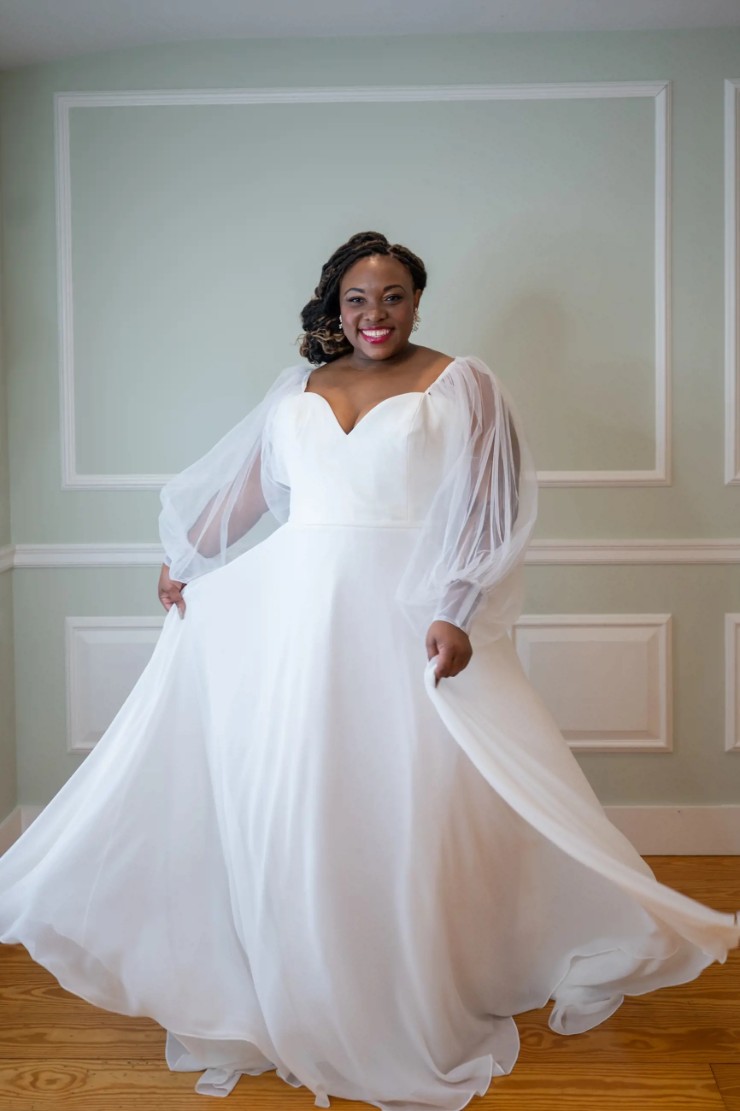Plus Size The White Dress by the Shore