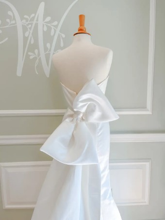 Wtoo by Watters Savvy w/ bow #3 Ivory thumbnail