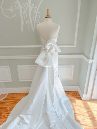 Wtoo by Watters Savvy w/ bow #1 Ivory thumbnail