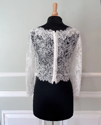 Antonio Gual C10149 Lace Jacket $1 Ivory thumbnail