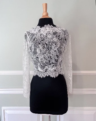 Antonio Gual C10149 Lace Jacket + $0 Ivory thumbnail