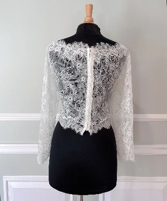Antonio Gual C10149 Lace Jacket + $1 Ivory thumbnail