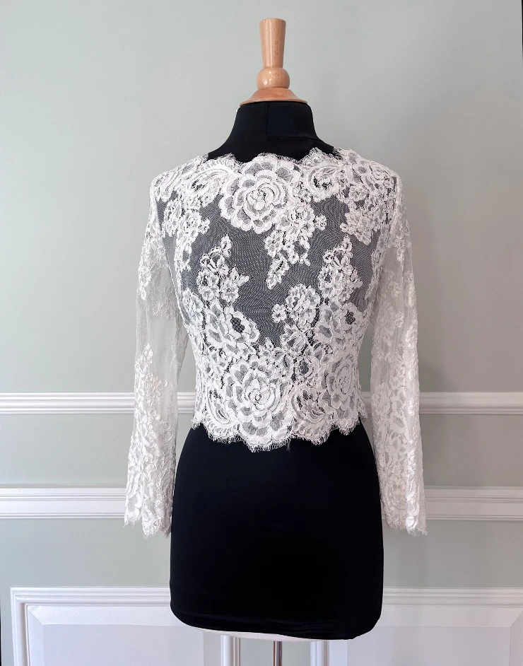 Antonio Gual Deirdra Lace Jacket #0 Ivory picture