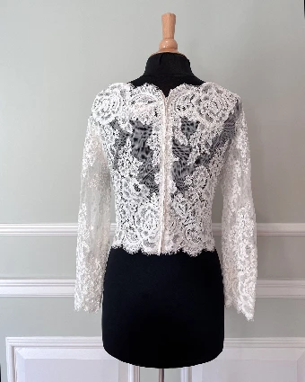Antonio Gual Deirdra Lace Jacket $1 Ivory thumbnail