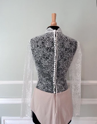 Thanks & Goodluck Chantilly Lace Bodysuit $1 Ivory/Nude thumbnail
