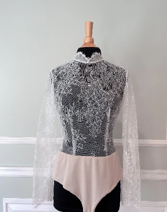 Thanks & Goodluck Chantilly Lace Bodysuit $0 Ivory/Nude thumbnail