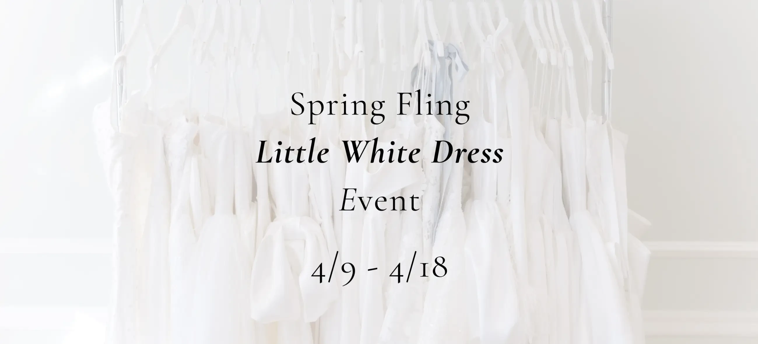Spring Fling Little White Dress Event at White Dress by the Shore