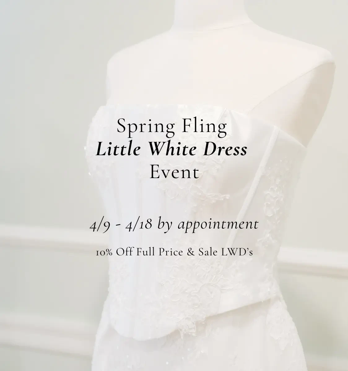 Spring Fling Little White Dress Event at White Dress by the Shore