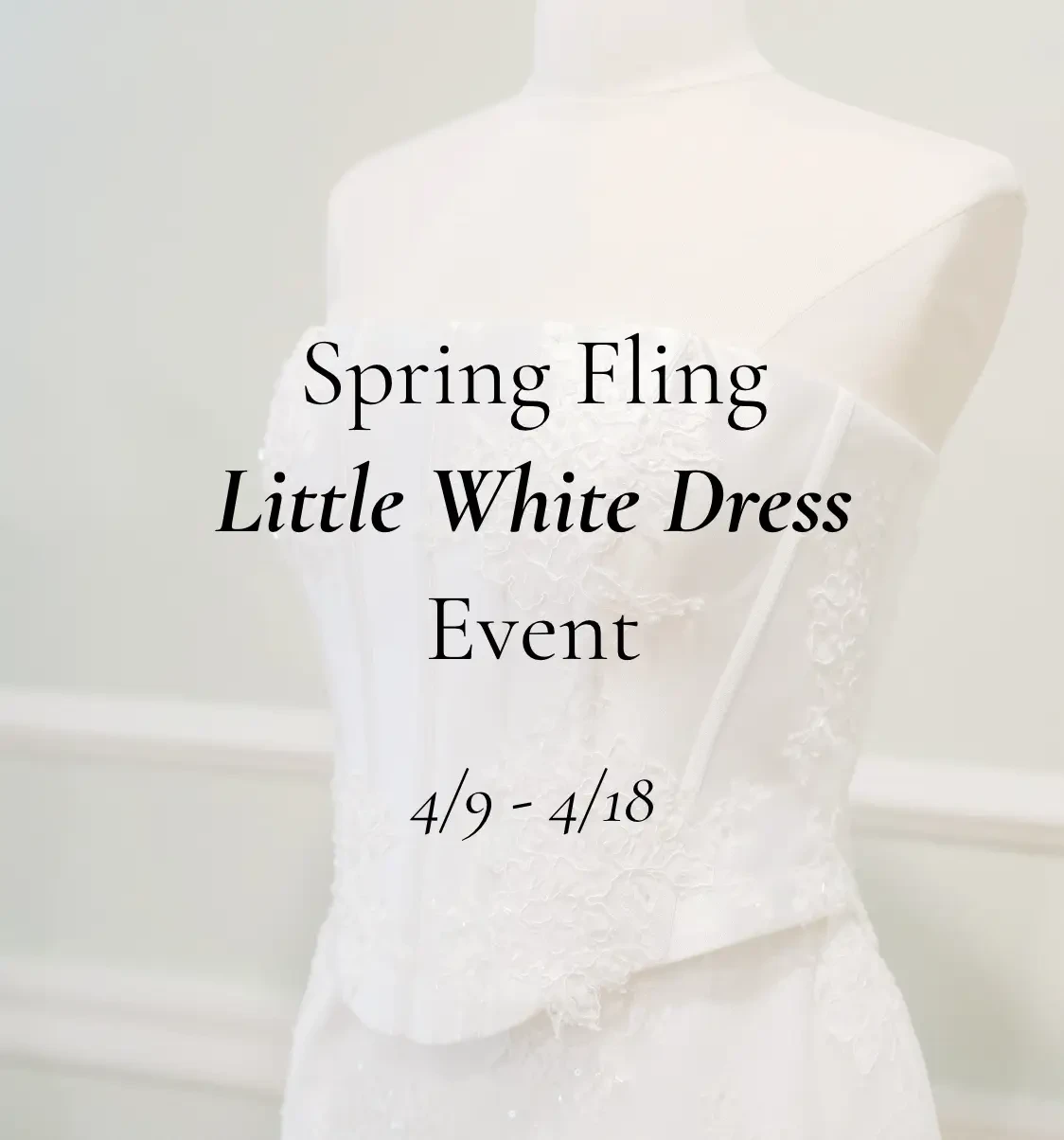 Spring Fling Little White Dress Event at White Dress by the Shore