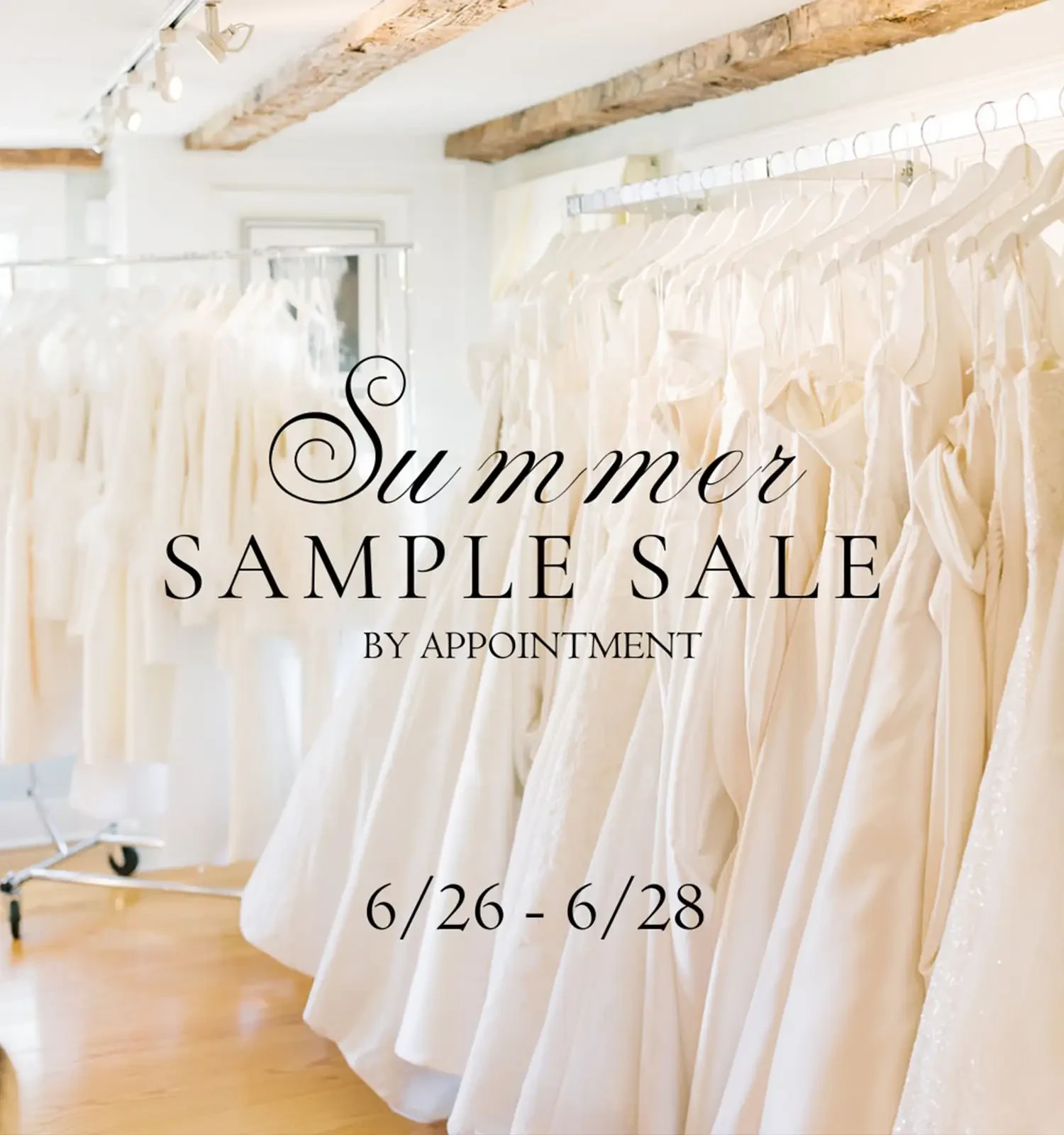 Summer Sample Sale at White Dress by the Shore in CT