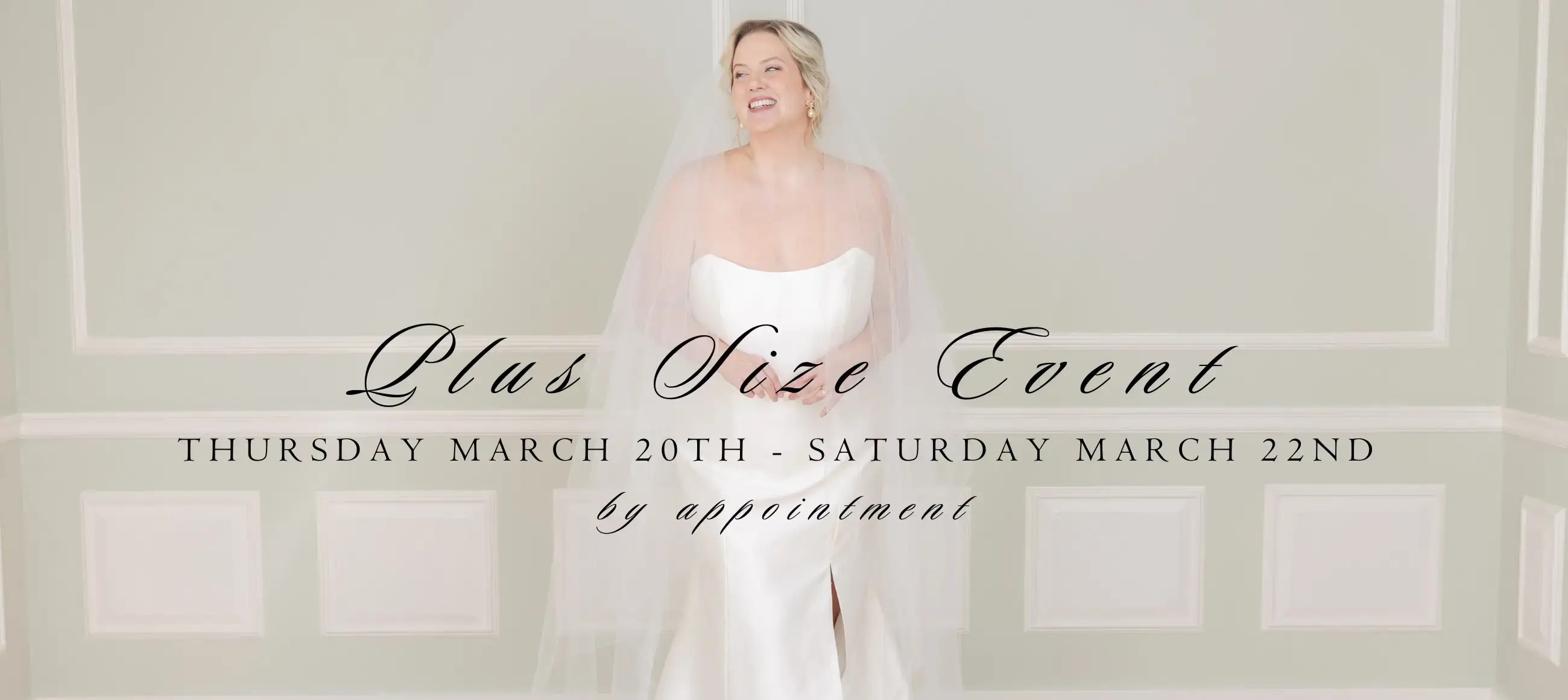 plus size wedding dress event at White dress by the shore
